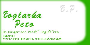 boglarka peto business card